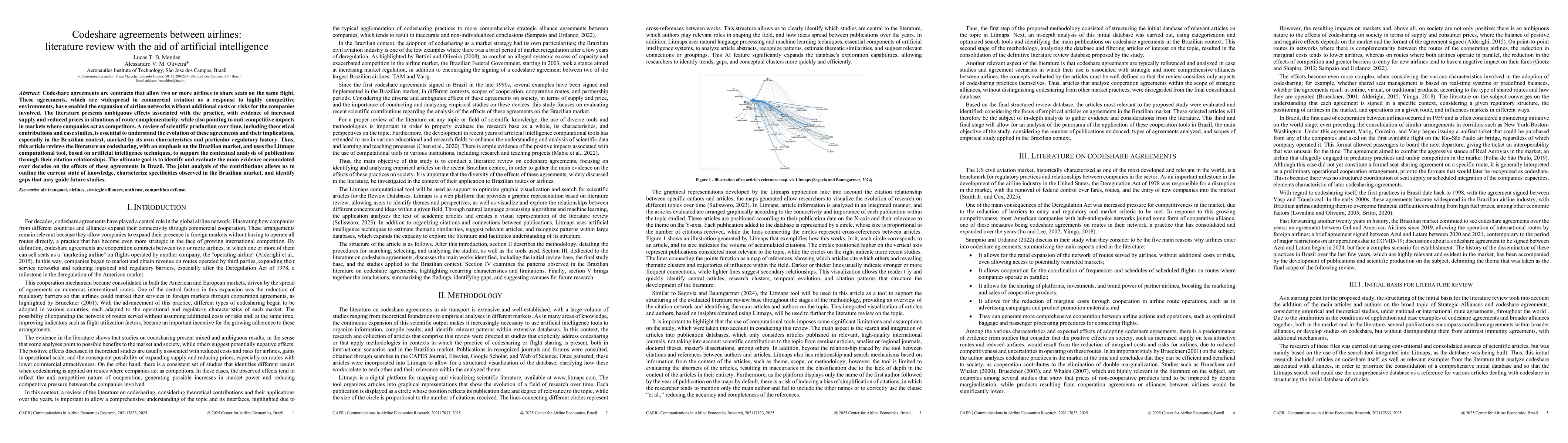 Thumbnail for Codeshare agreements between airlines: literature review with the aid of artificial intelligence