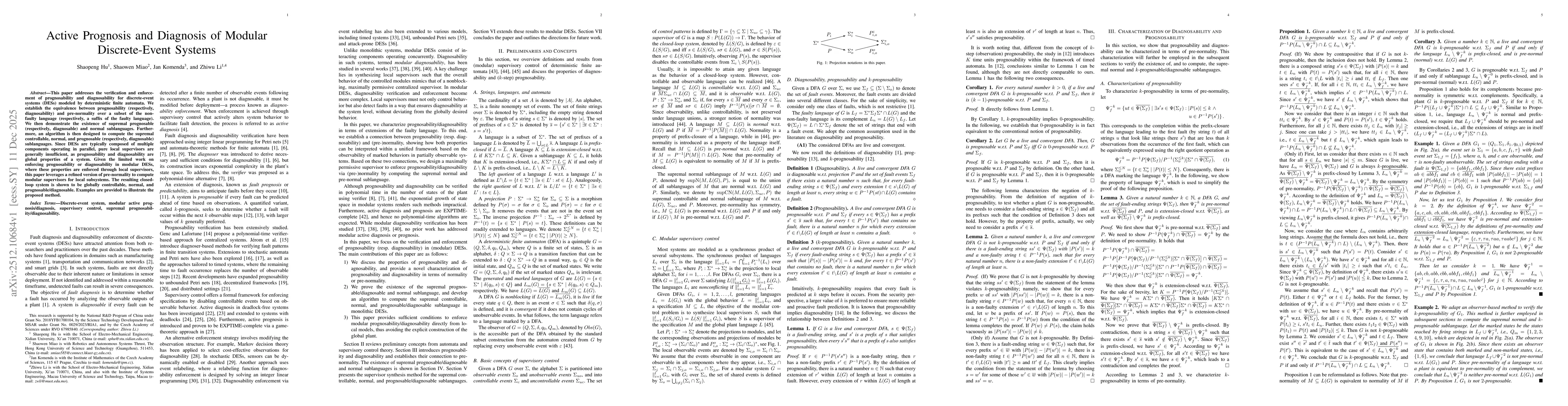 Thumbnail for Active prognosis and diagnosis of modular discrete-event systems