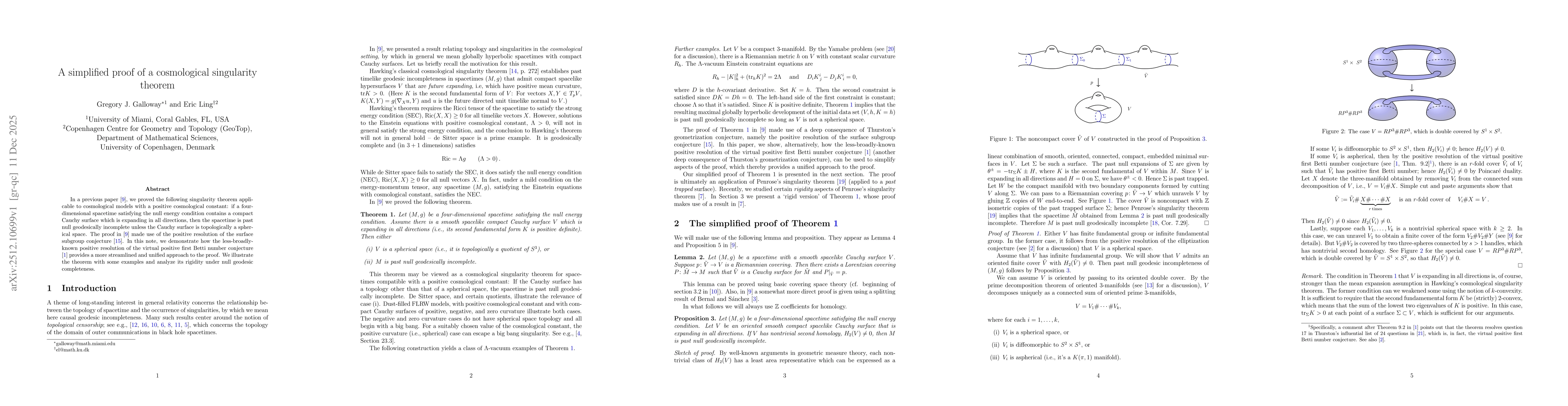 Thumbnail for A simplified proof of a cosmological singularity theorem