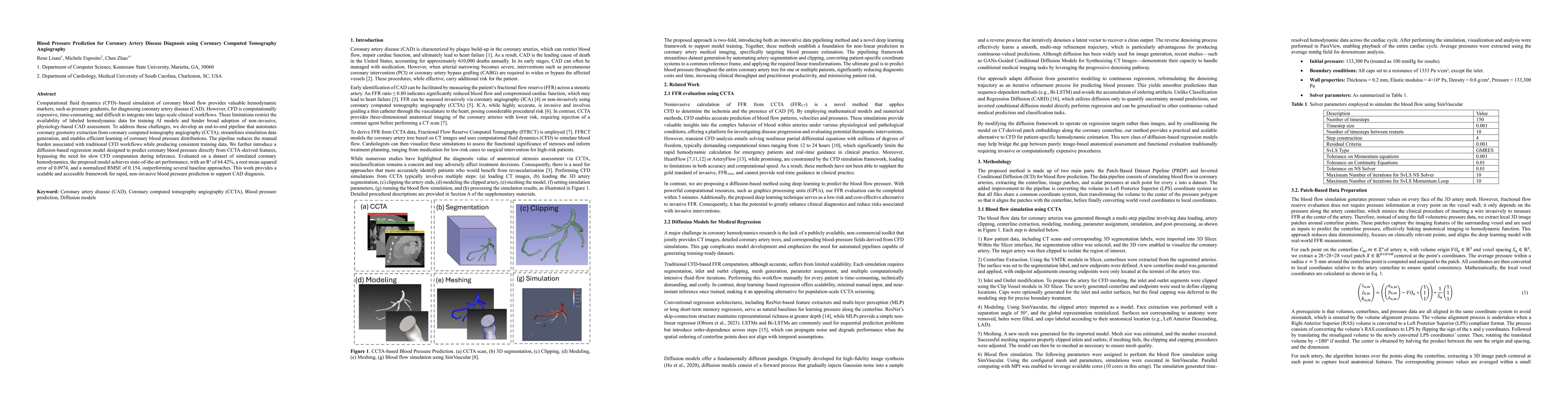 Thumbnail for Blood Pressure Prediction for Coronary Artery Disease Diagnosis using Coronary Computed Tomography Angiography