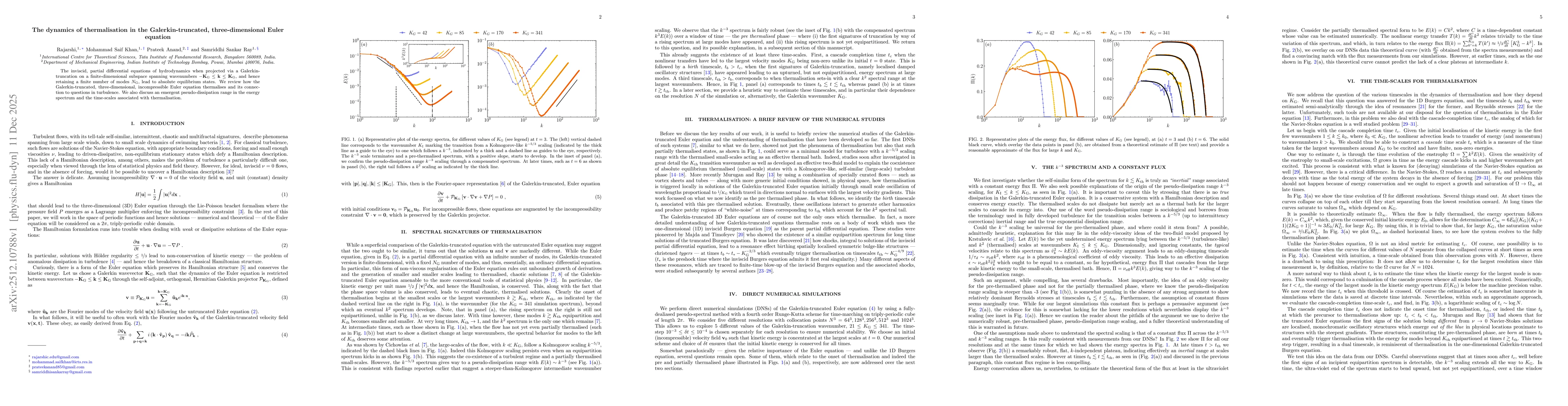 Thumbnail for The dynamics of thermalisation in the Galerkin-truncated, three-dimensional Euler equation