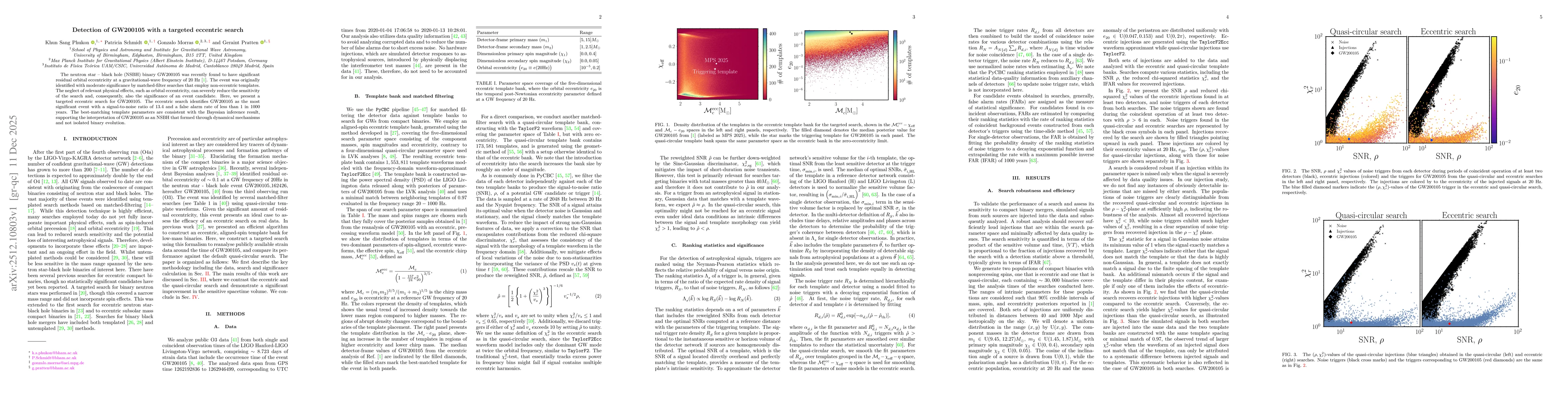 Thumbnail for Detection of GW200105 with a targeted eccentric search