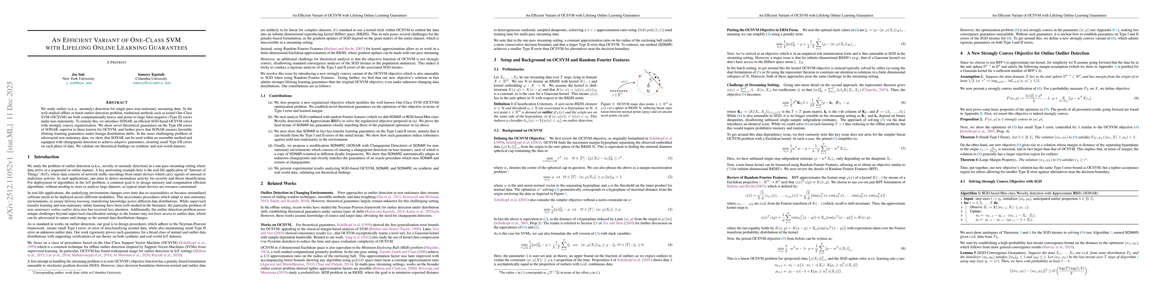 Thumbnail for An Efficient Variant of One-Class SVM with Lifelong Online Learning Guarantees