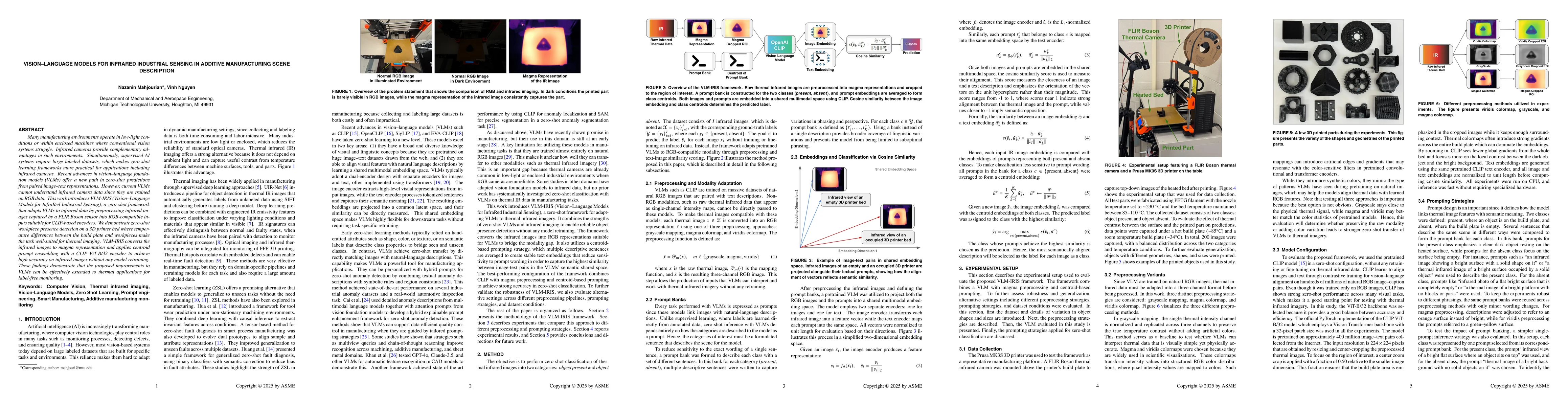 Thumbnail for Vision-Language Models for Infrared Industrial Sensing in Additive Manufacturing Scene Description