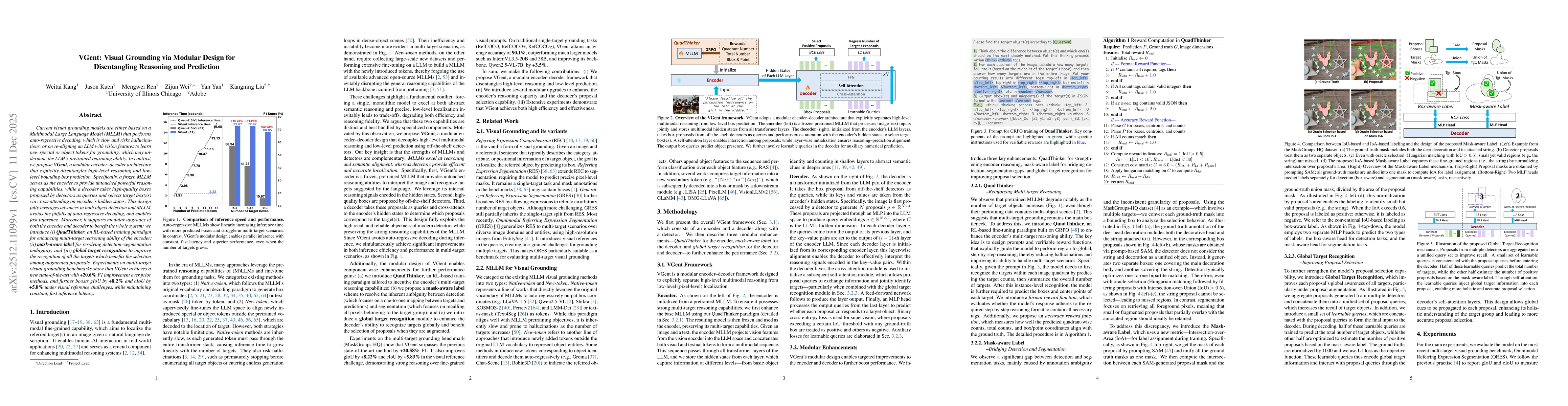 Thumbnail for VGent: Visual Grounding via Modular Design for Disentangling Reasoning and Prediction