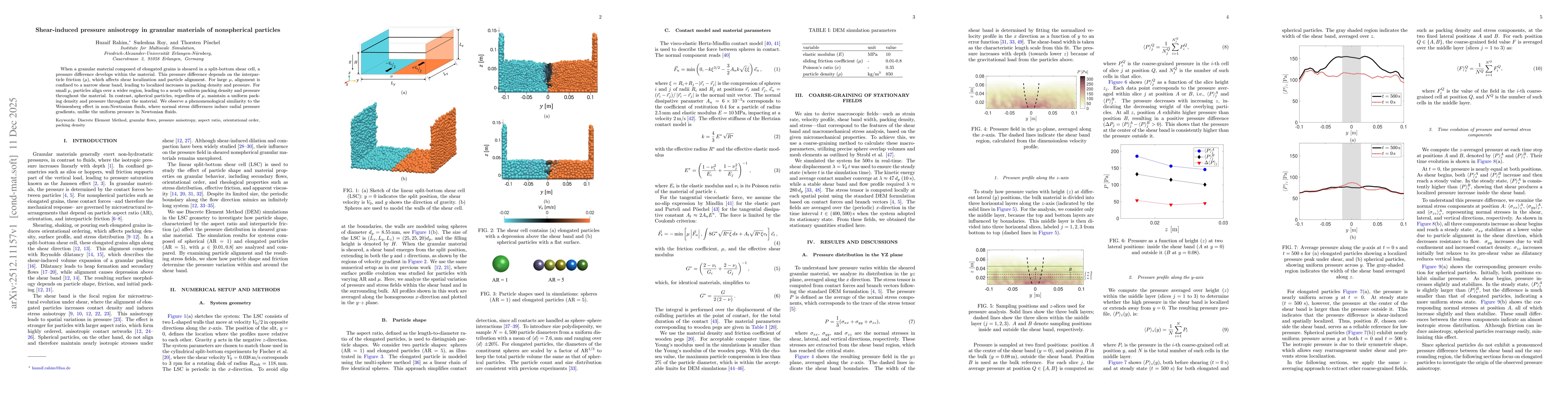 Thumbnail for Shear-induced pressure anisotropy in granular materials of nonspherical particles