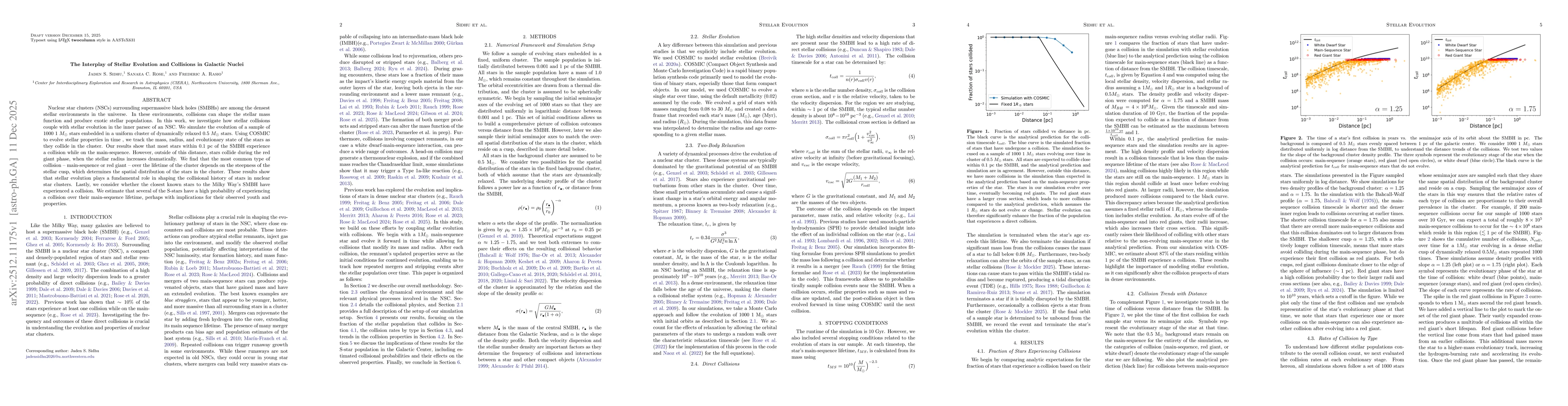 Thumbnail for The Interplay of Stellar Evolution and Collisions in Galactic Nuclei