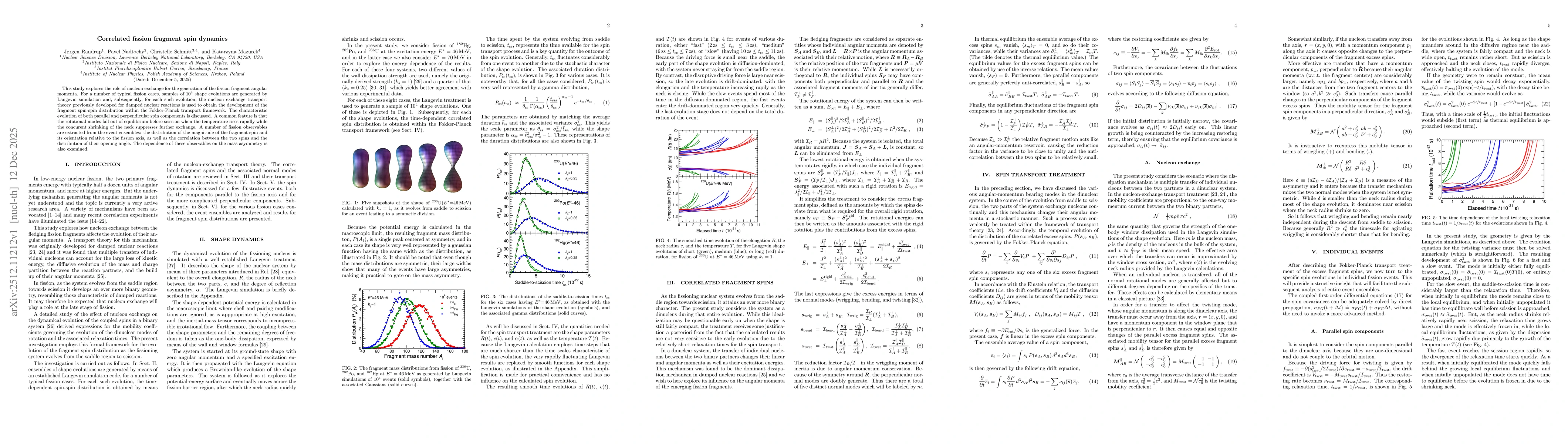 Thumbnail for Correlated fission fragment spin dynamics