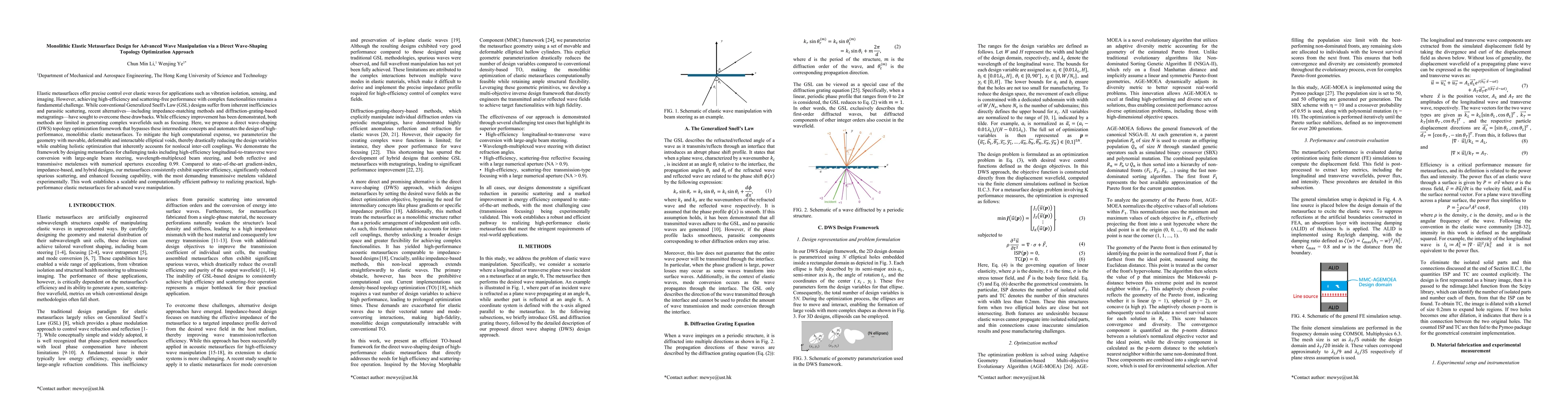 Thumbnail for Monolithic Elastic Metasurface Design for Advanced Wave Manipulation via a Direct Wave-Shaping Topology Optimization Approach