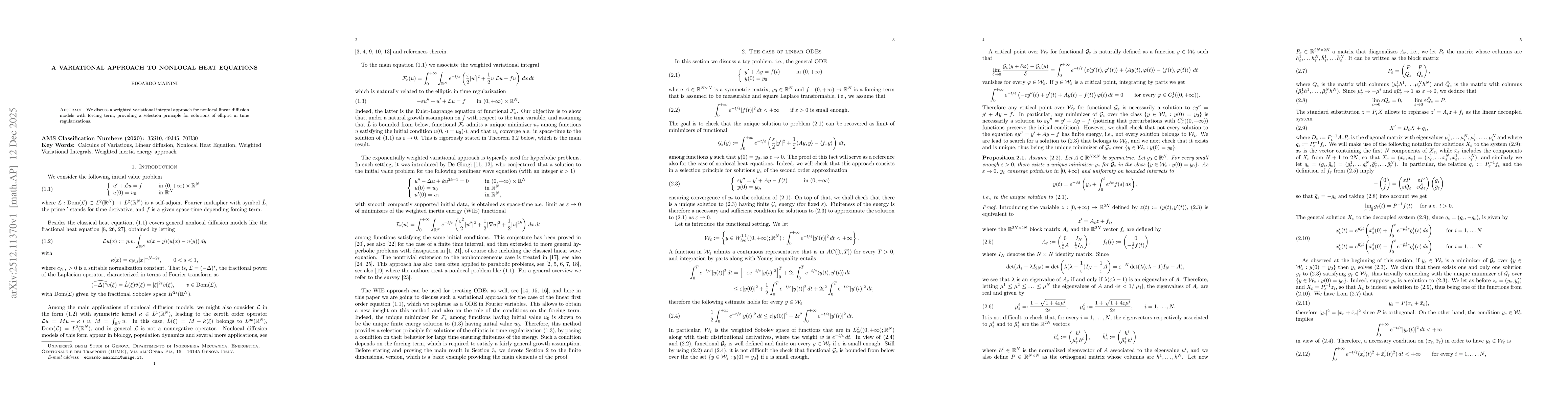 Thumbnail for A variational approach to nonlocal heat equations