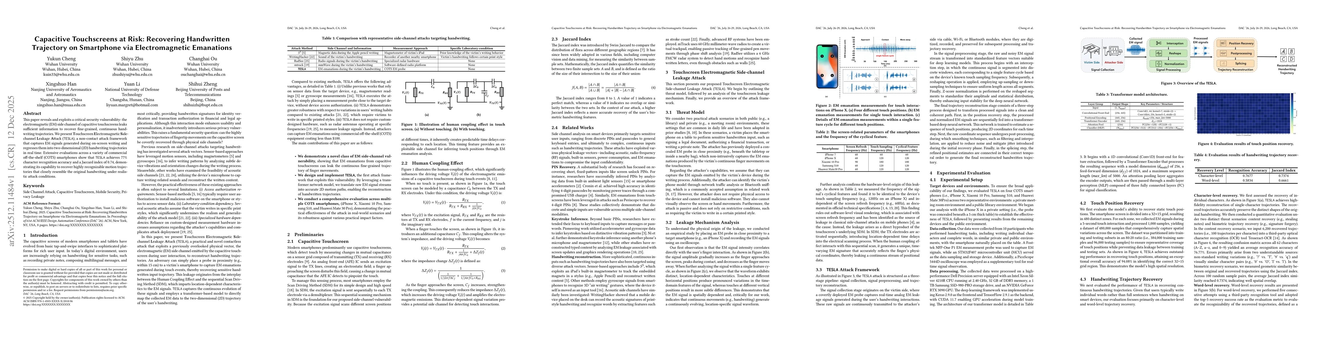 Thumbnail for Capacitive Touchscreens at Risk: Recovering Handwritten Trajectory on Smartphone via Electromagnetic Emanations