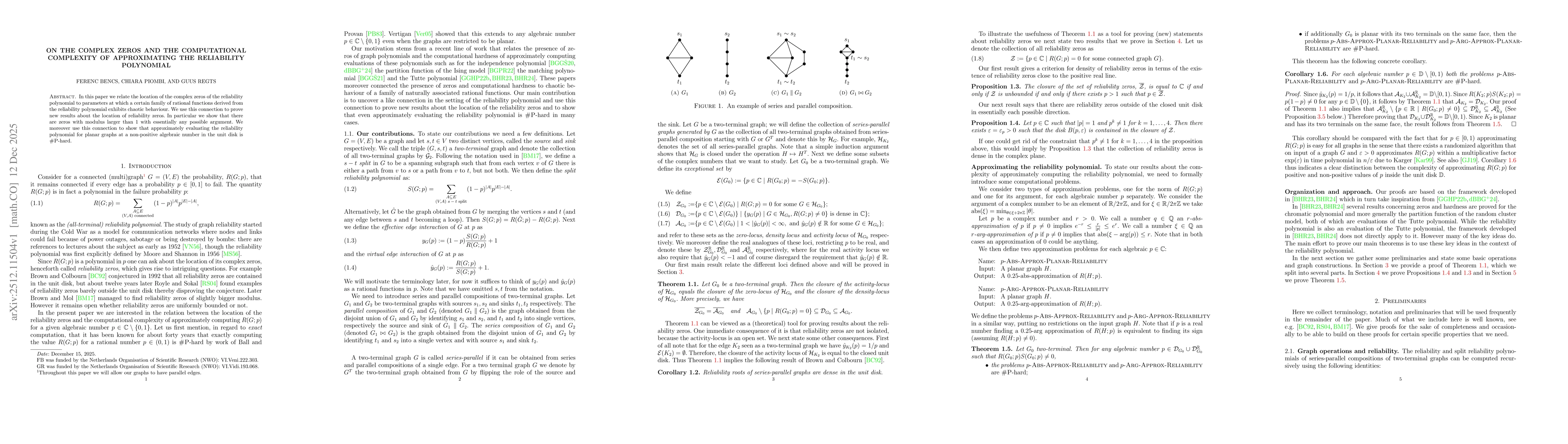 Thumbnail for On the complex zeros and the computational complexity of approximating the reliability polynomial