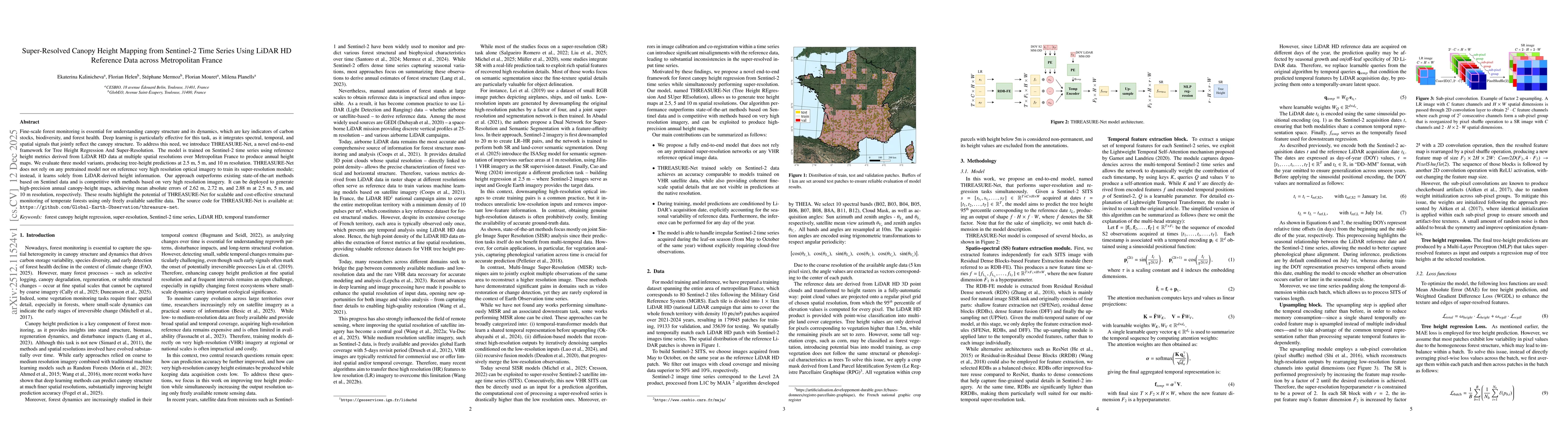 Thumbnail for Super-Resolved Canopy Height Mapping from Sentinel-2 Time Series Using LiDAR HD Reference Data across Metropolitan France