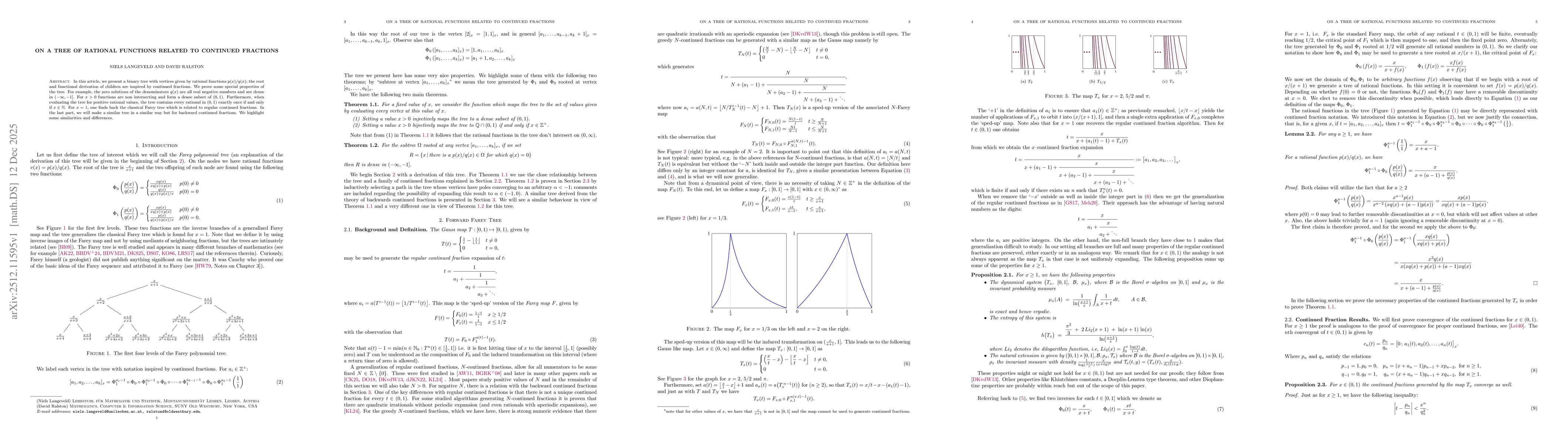 Thumbnail for On a tree of rational functions related to continued fractions