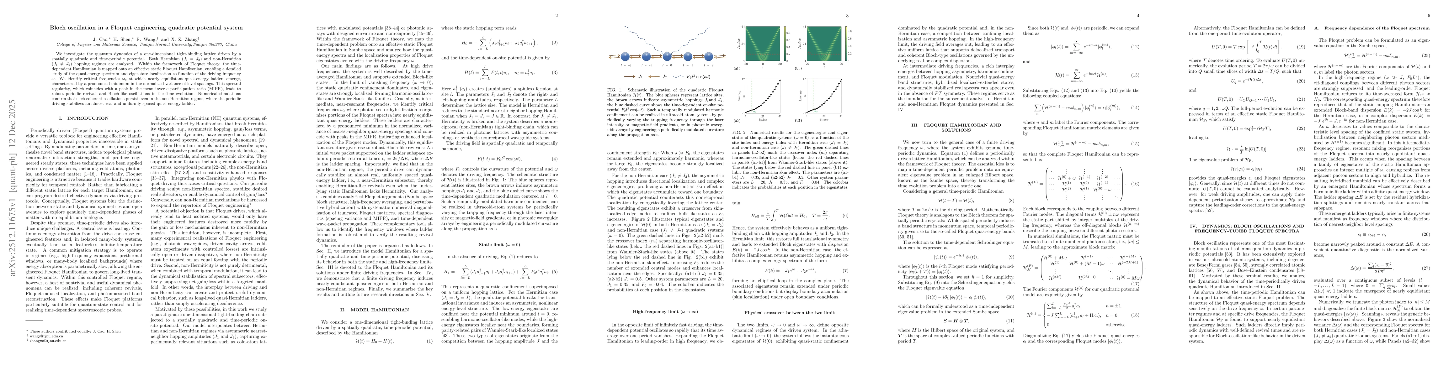 Thumbnail for Bloch oscillation in a Floquet engineering quadratic potential system