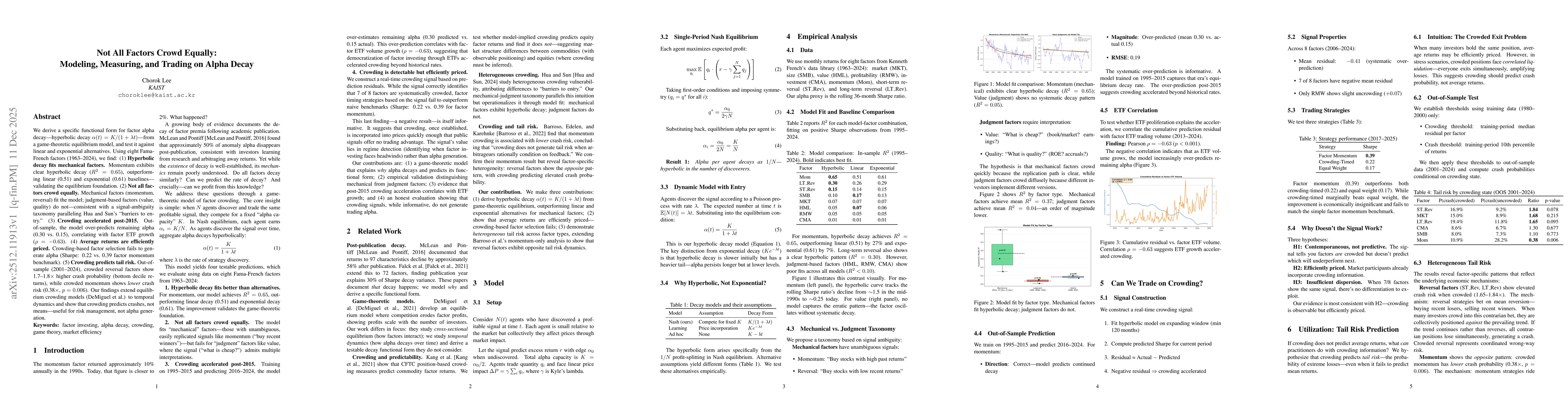 Thumbnail for Not All Factors Crowd Equally: Modeling, Measuring, and Trading on Alpha Decay