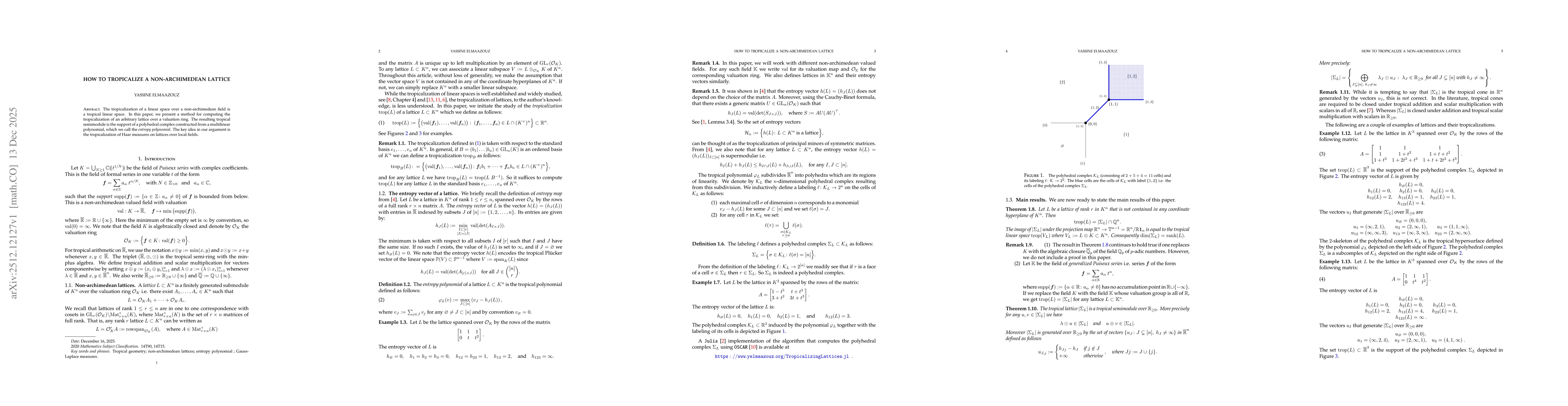 Thumbnail for How to Tropicalize a non-Archimedean Lattice