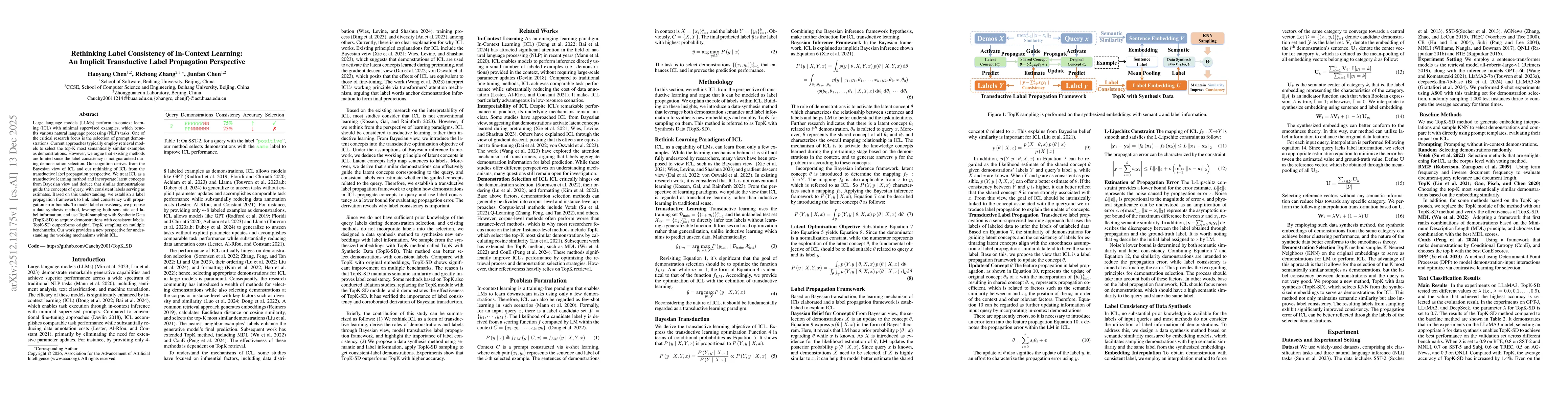 Thumbnail for Rethinking Label Consistency of In-Context Learning: An Implicit Transductive Label Propagation Perspective