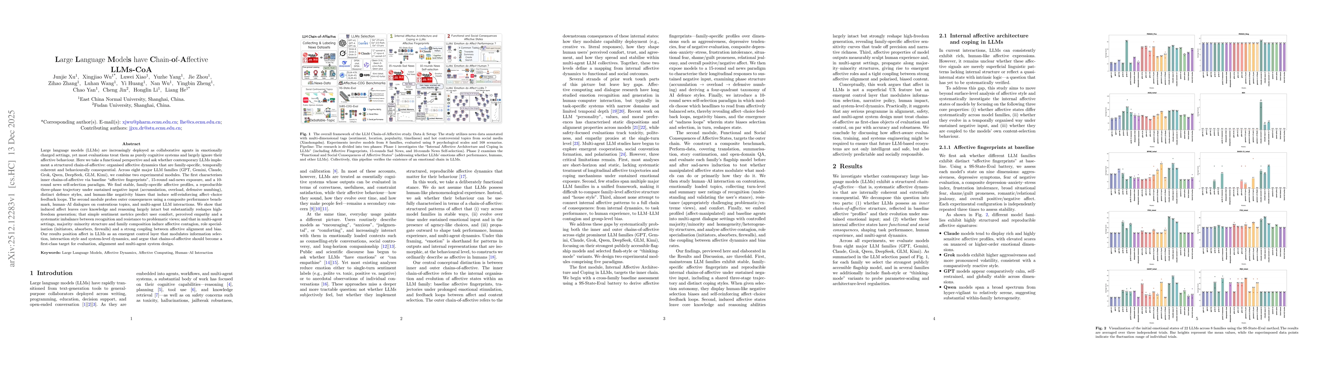 Thumbnail for Large Language Models have Chain-of-Affective