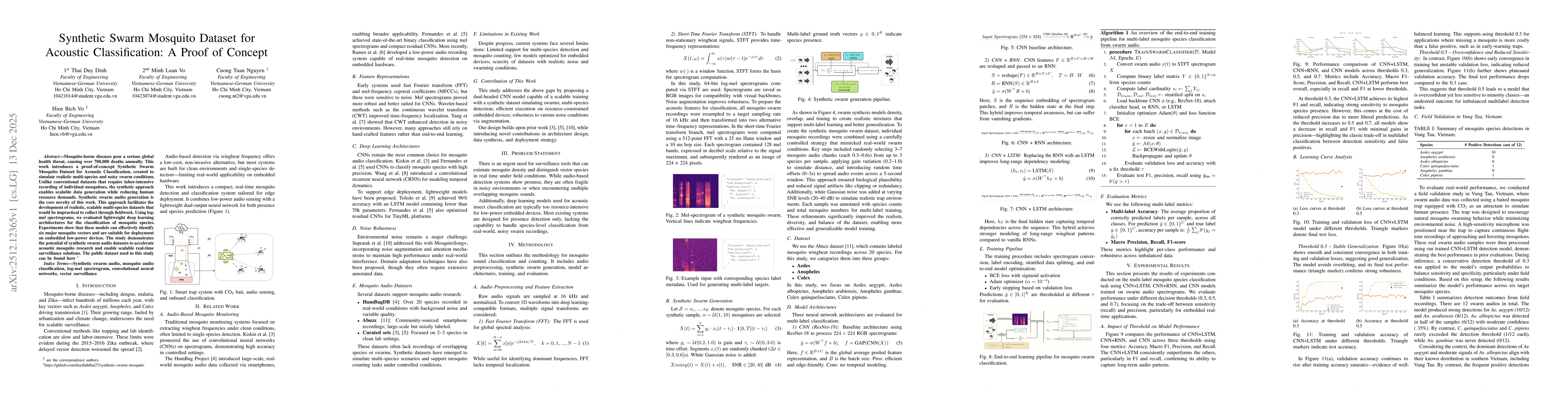 Thumbnail for Synthetic Swarm Mosquito Dataset for Acoustic Classification: A Proof of Concept