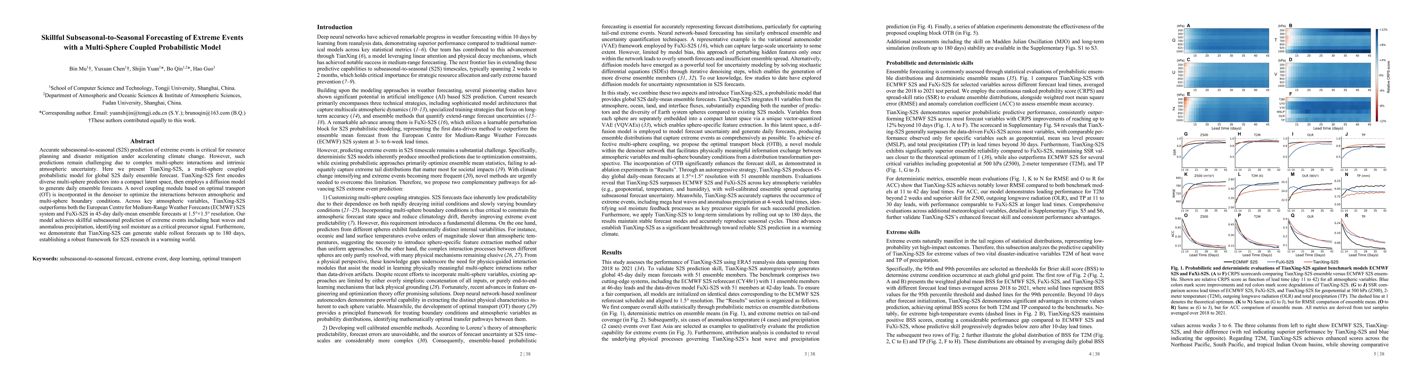 Thumbnail for Skillful Subseasonal-to-Seasonal Forecasting of Extreme Events with a Multi-Sphere Coupled Probabilistic Model