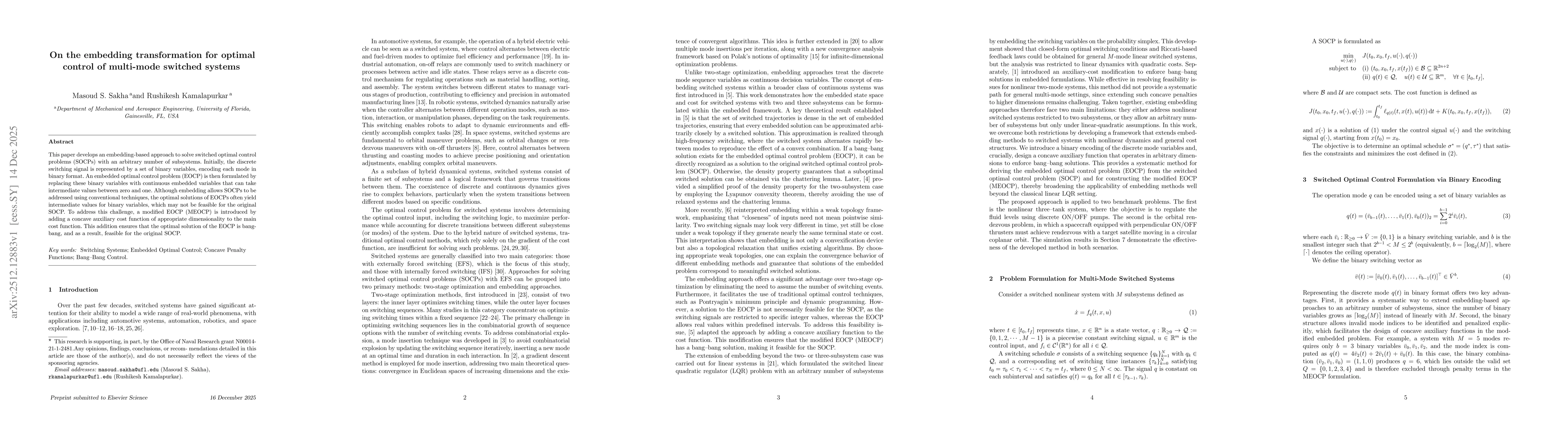Thumbnail for On the embedding transformation for optimal control of multi-mode switched systems