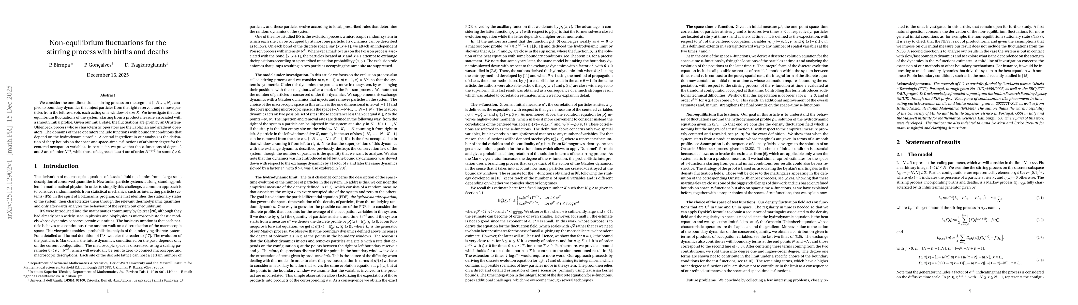 Thumbnail for Non-equilibrium fluctuations for the stirring process with births and deaths