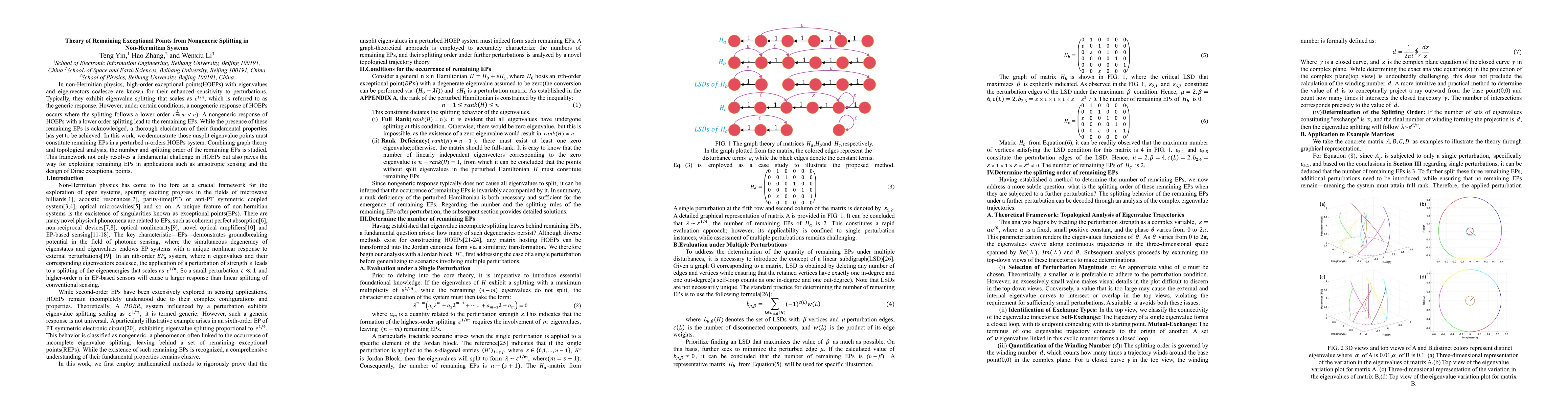 Thumbnail for Theory of Remaining Exceptional Points from Nongeneric Splitting in Non-Hermitian Systems