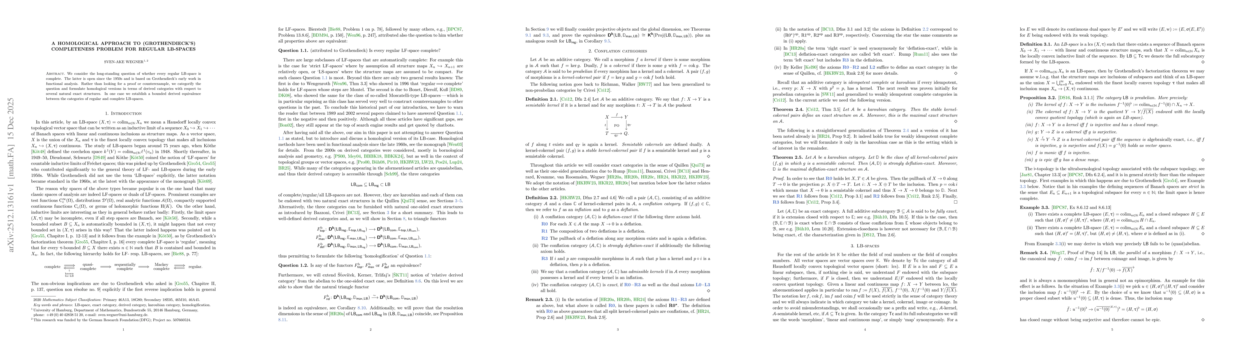 Thumbnail for A homological approach to (Grothendieck's) completeness problem for regular LB-spaces