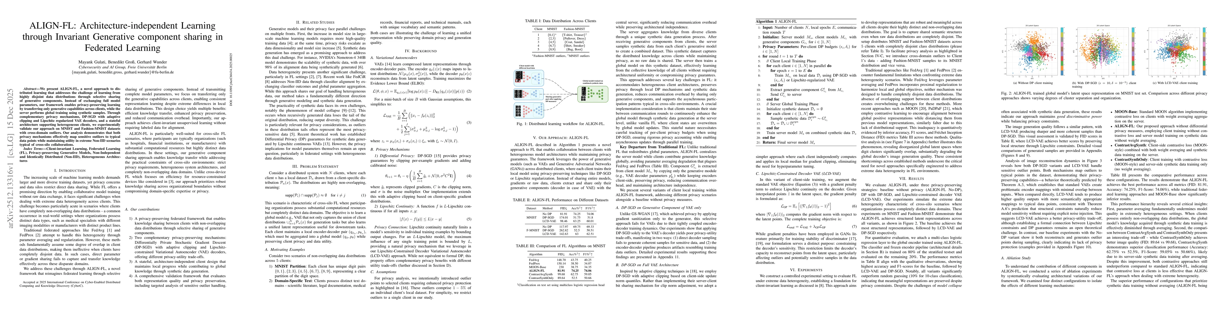 Thumbnail for ALIGN-FL: Architecture-independent Learning through Invariant Generative component sharing in Federated Learning