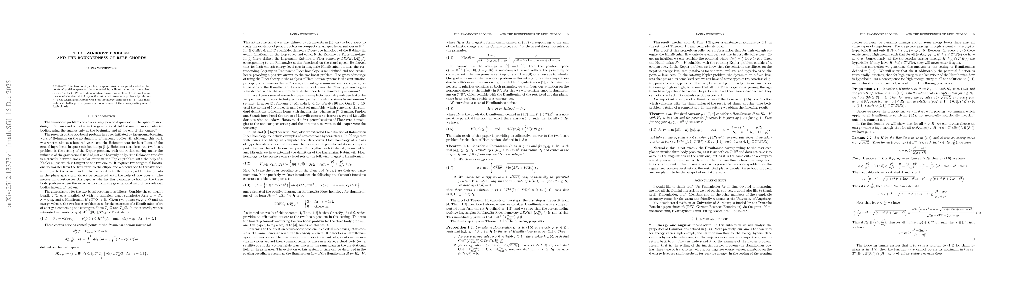 Thumbnail for The two-boost problem and the boundedness of Reeb chords