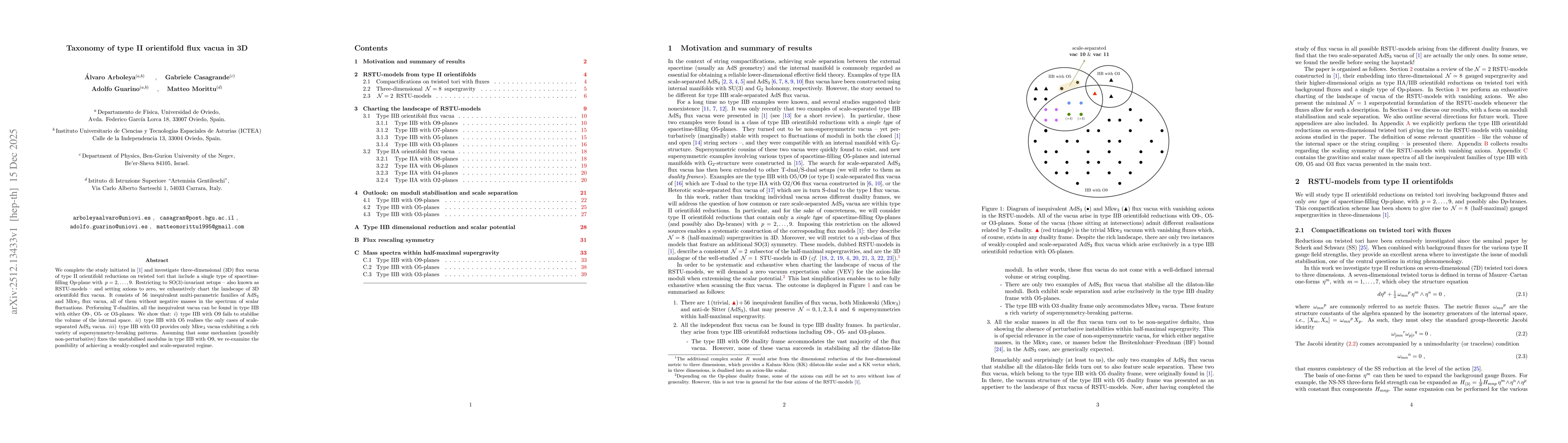Thumbnail for Taxonomy of type II orientifold flux vacua in 3D