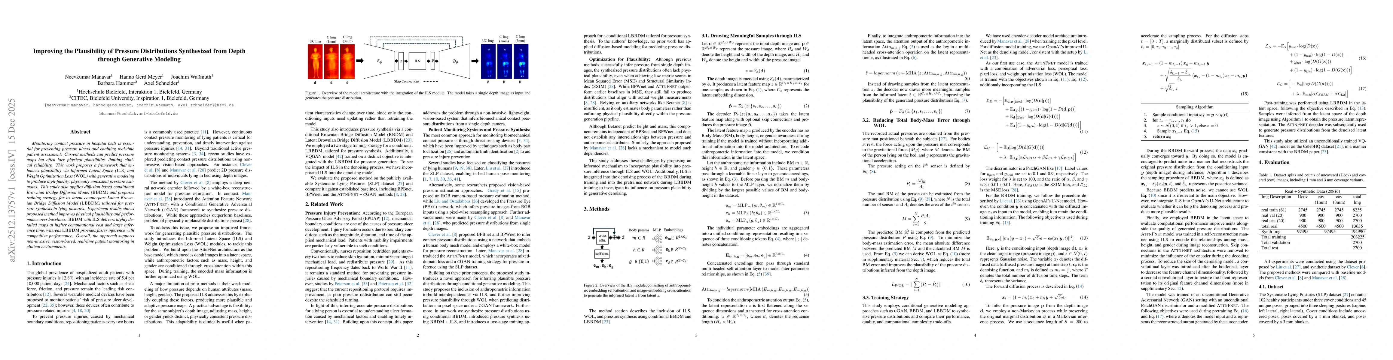Thumbnail for Improving the Plausibility of Pressure Distributions Synthesized from Depth through Generative Modeling