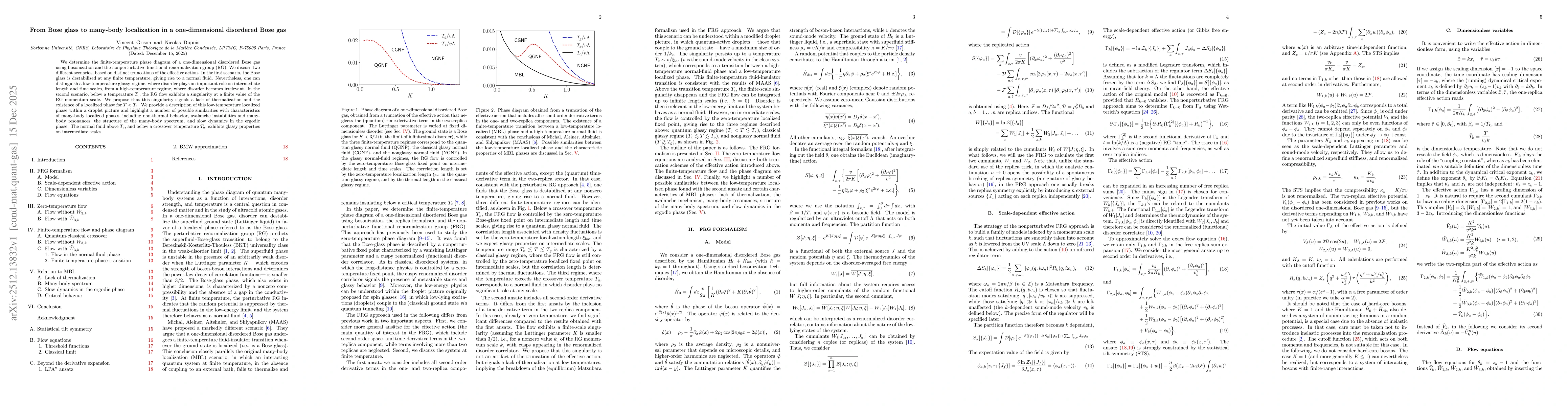 Thumbnail for From Bose glass to many-body localization in a one-dimensional disordered Bose gas