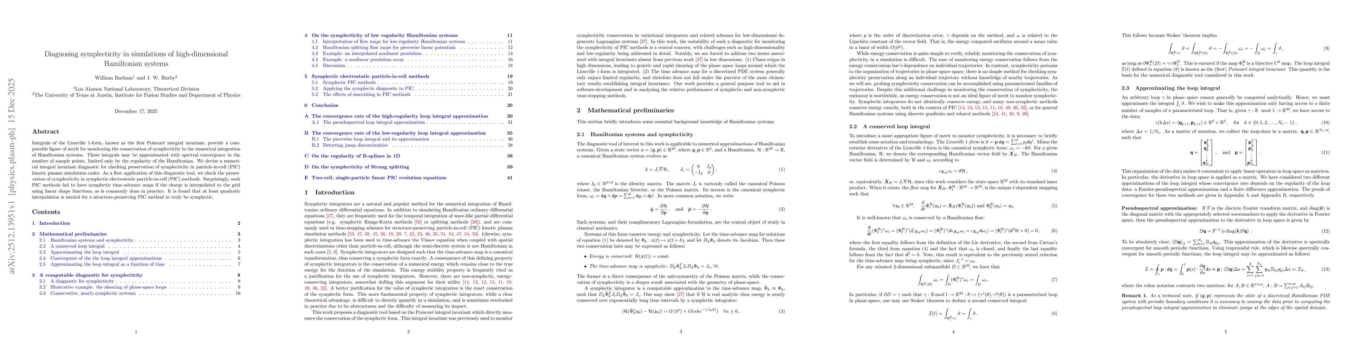 Thumbnail for Diagnosing symplecticity in simulations of high-dimensional Hamiltonian systems