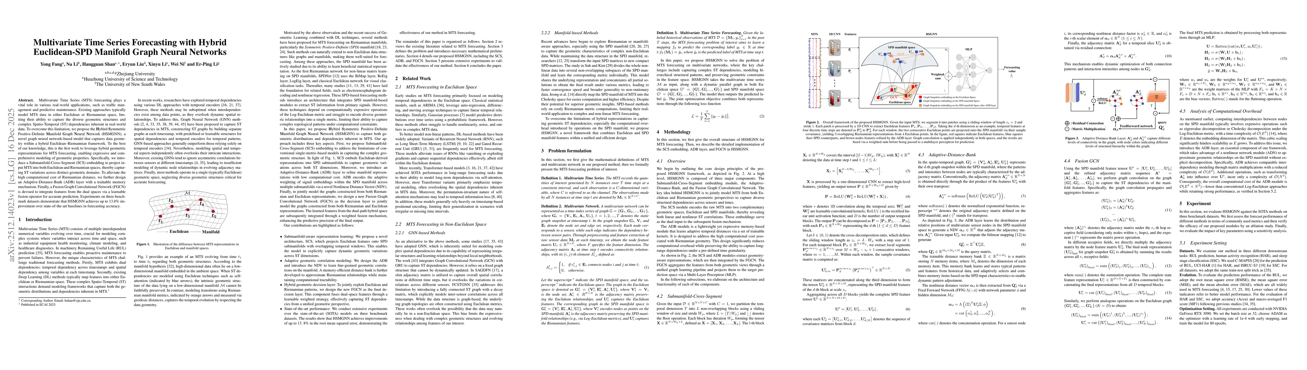 Thumbnail for Multivariate Time Series Forecasting with Hybrid Euclidean-SPD Manifold Graph Neural Networks
