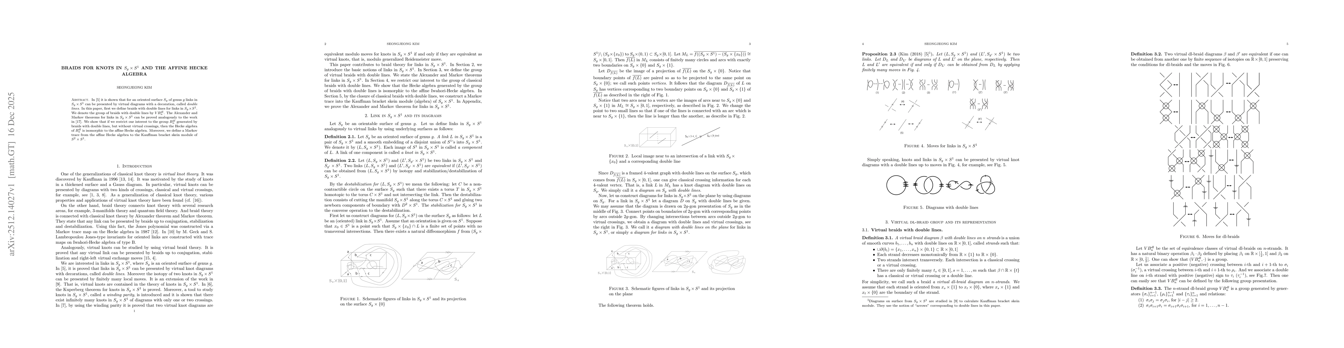 Thumbnail for Braids for Knots in $S_{g} \times S^{1}$ and the affine Hecke algebra