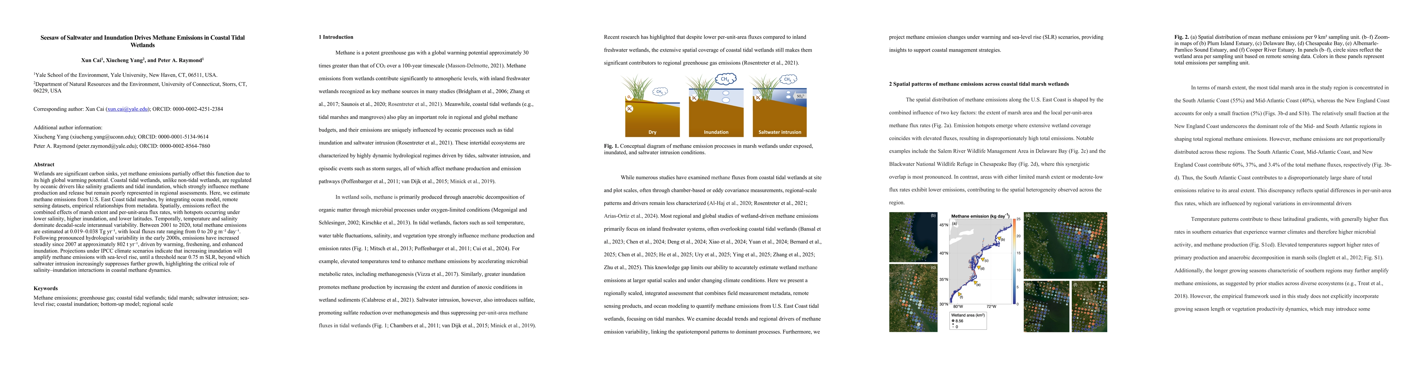 Thumbnail for Seesaw of Saltwater and Inundation Drives Methane Emissions in Coastal Tidal Wetlands