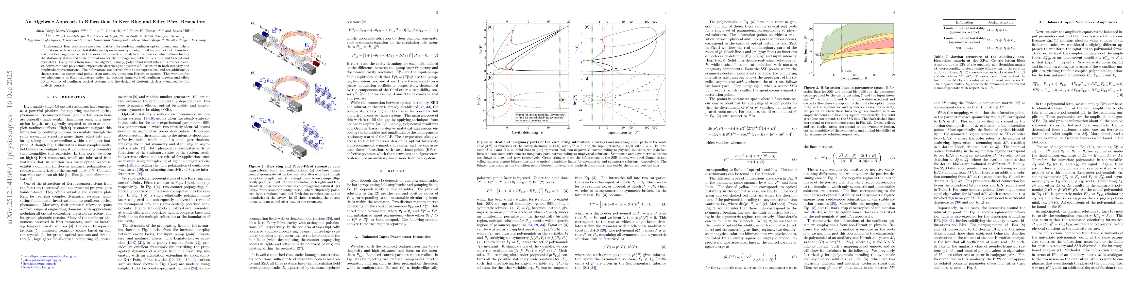 Thumbnail for An Algebraic Approach to Bifurcations in Kerr Ring and Fabry-Perot Resonators