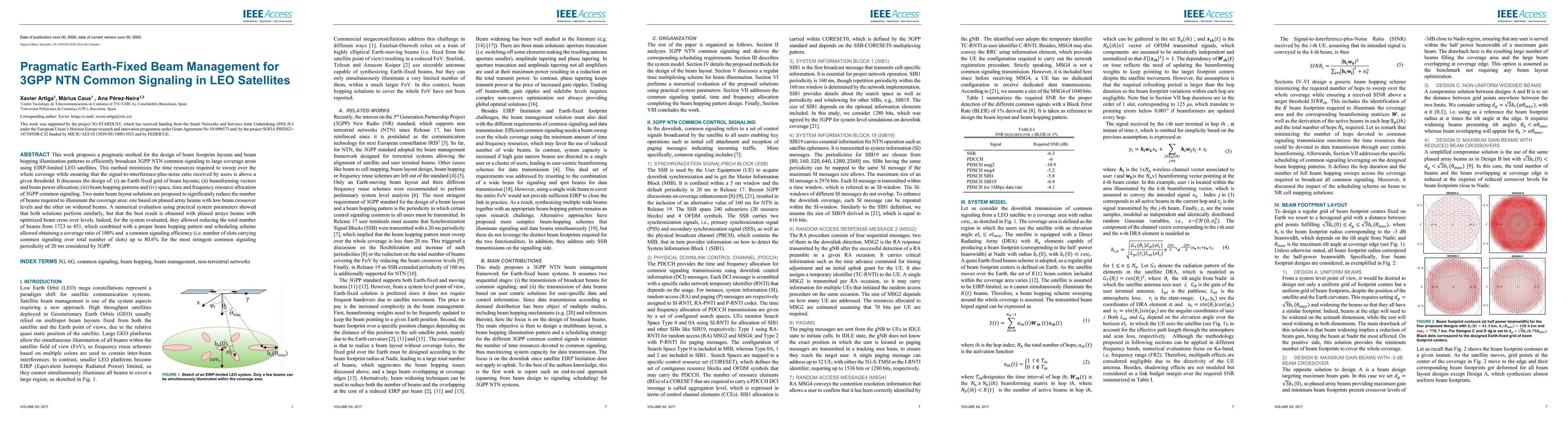Thumbnail for Pragmatic Earth-Fixed Beam Management for 3GPP NTN Common Signaling in LEO Satellites