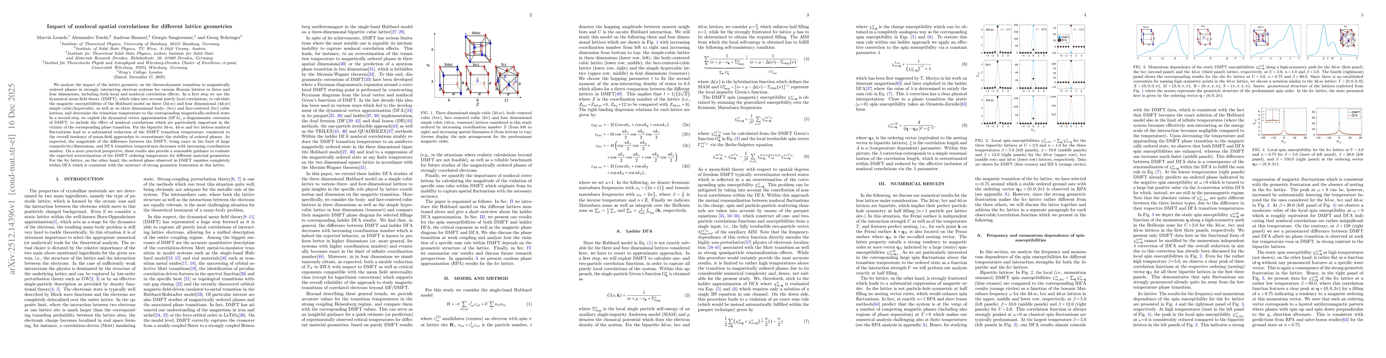 Thumbnail for Impact of nonlocal spatial correlations for different lattice geometries