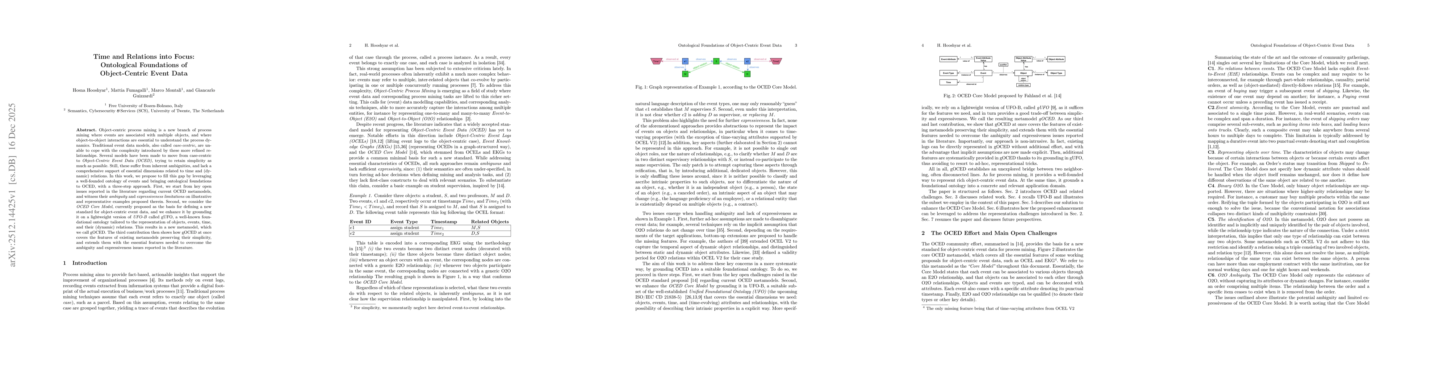 Thumbnail for Time and Relations into Focus: Ontological Foundations of Object-Centric Event Data
