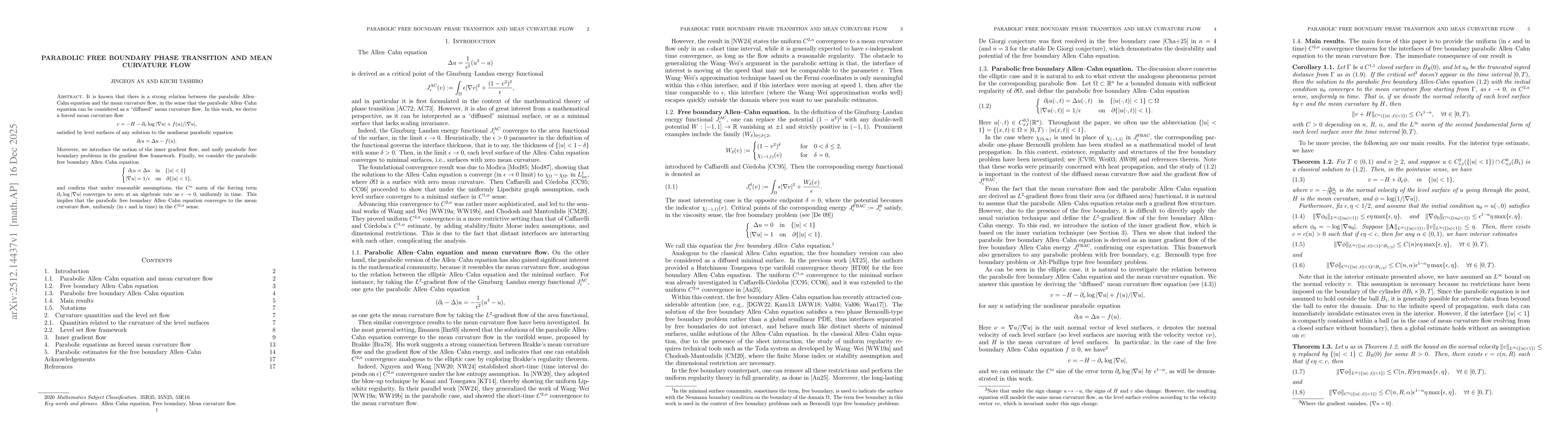 Thumbnail for Parabolic free boundary phase transition and mean curvature flow
