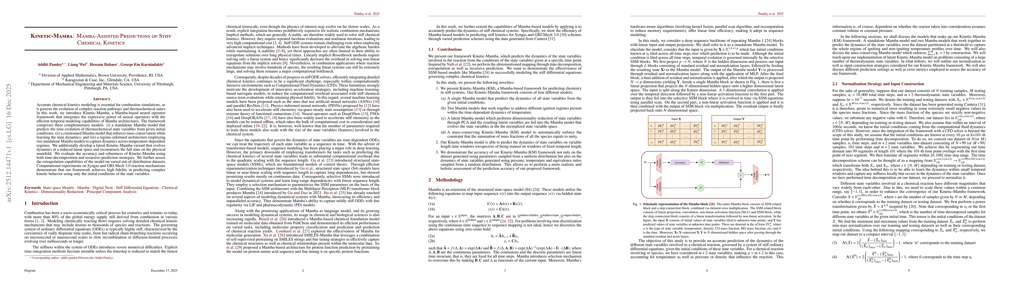 Thumbnail for Kinetic-Mamba: Mamba-Assisted Predictions of Stiff Chemical Kinetics