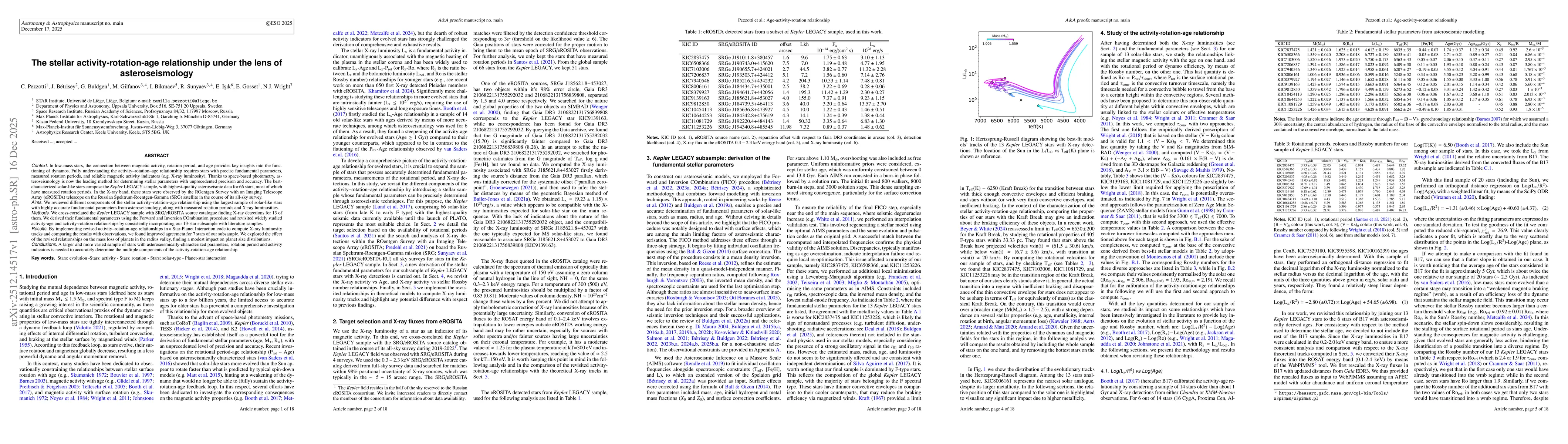 Thumbnail for The stellar activity-rotation-age relationship under the lens of asteroseismology