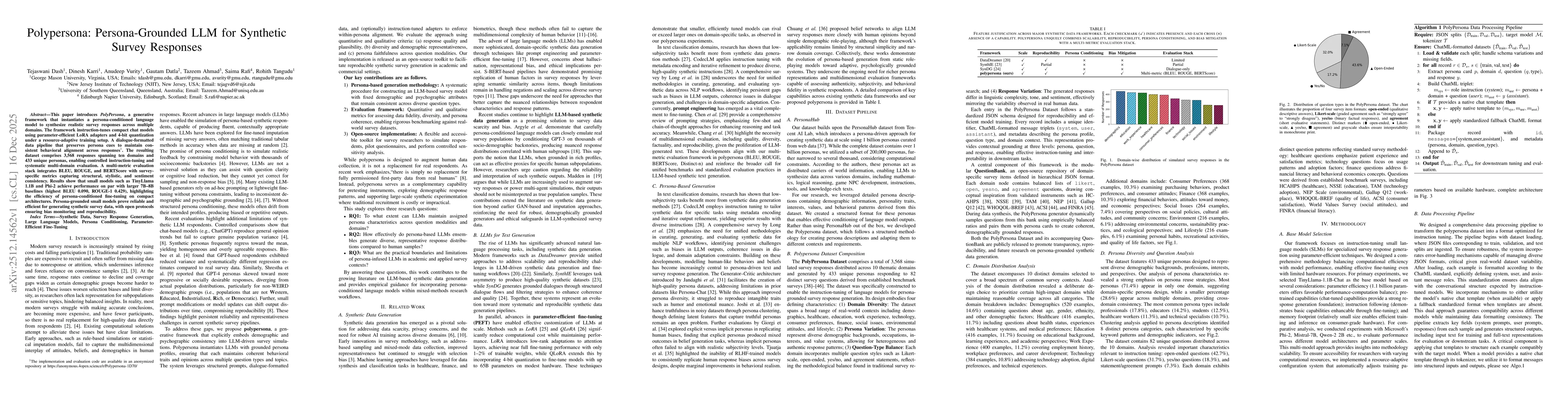 Thumbnail for Polypersona: Persona-Grounded LLM for Synthetic Survey Responses