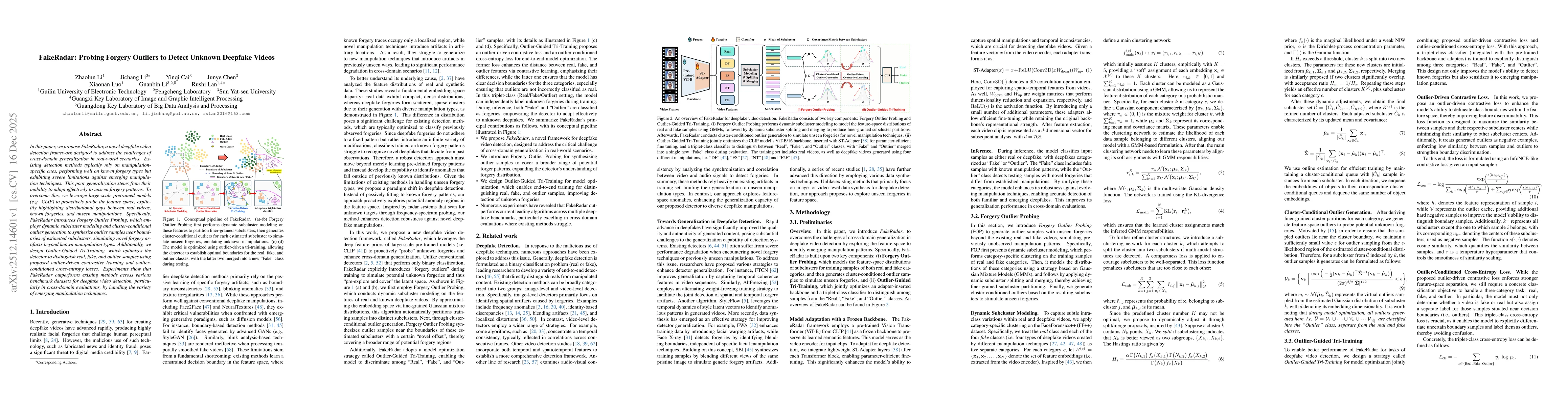 Thumbnail for FakeRadar: Probing Forgery Outliers to Detect Unknown Deepfake Videos