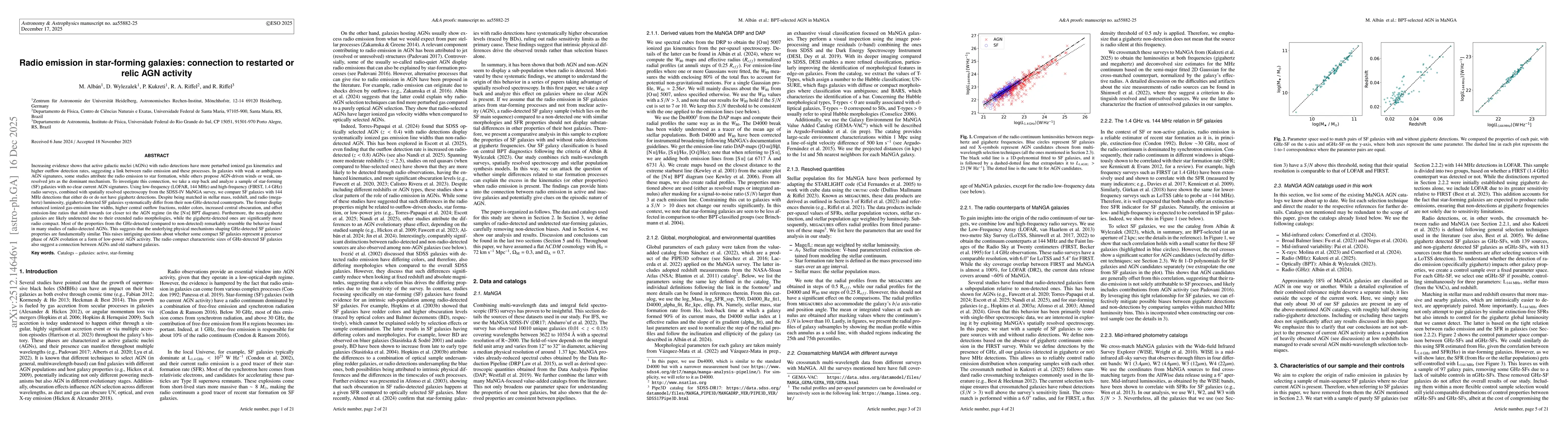 Thumbnail for Radio emission in star-forming galaxies: connection to restarted or relic AGN activity
