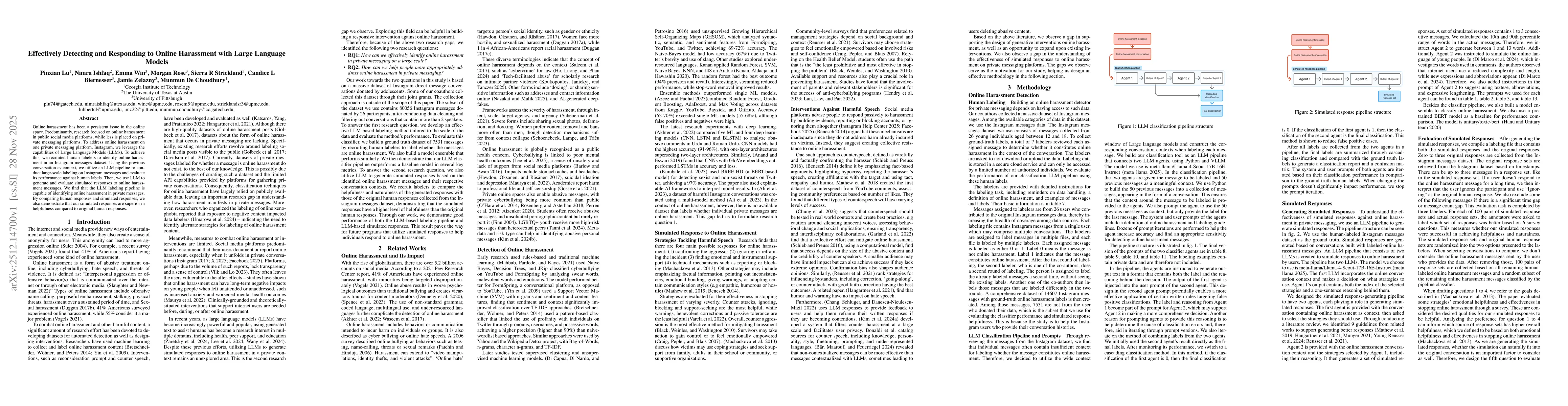 Thumbnail for Effectively Detecting and Responding to Online Harassment with Large Language Models