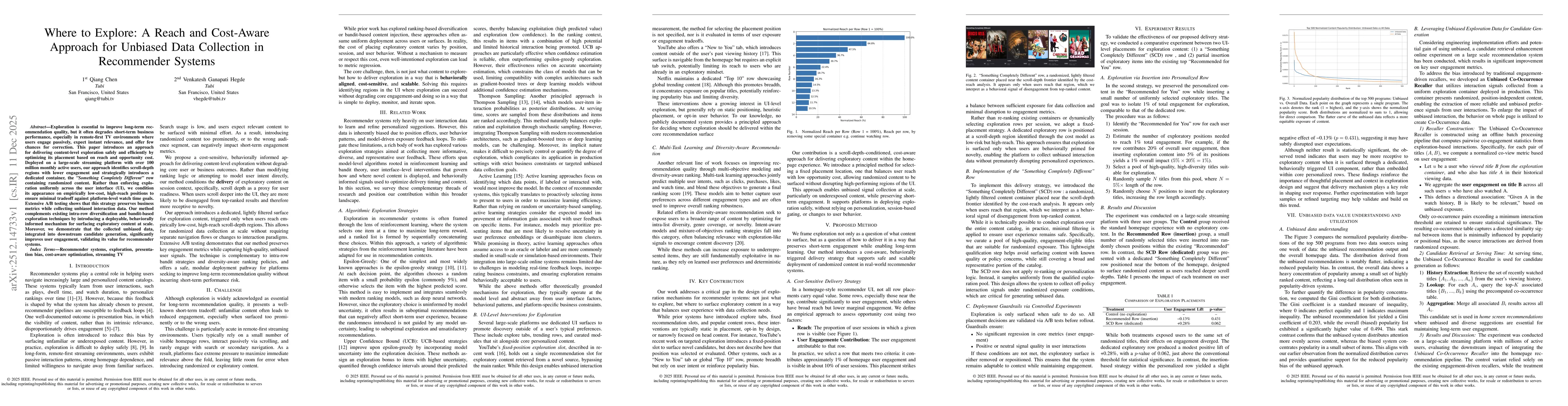 Thumbnail for Where to Explore: A Reach and Cost-Aware Approach for Unbiased Data Collection in Recommender Systems